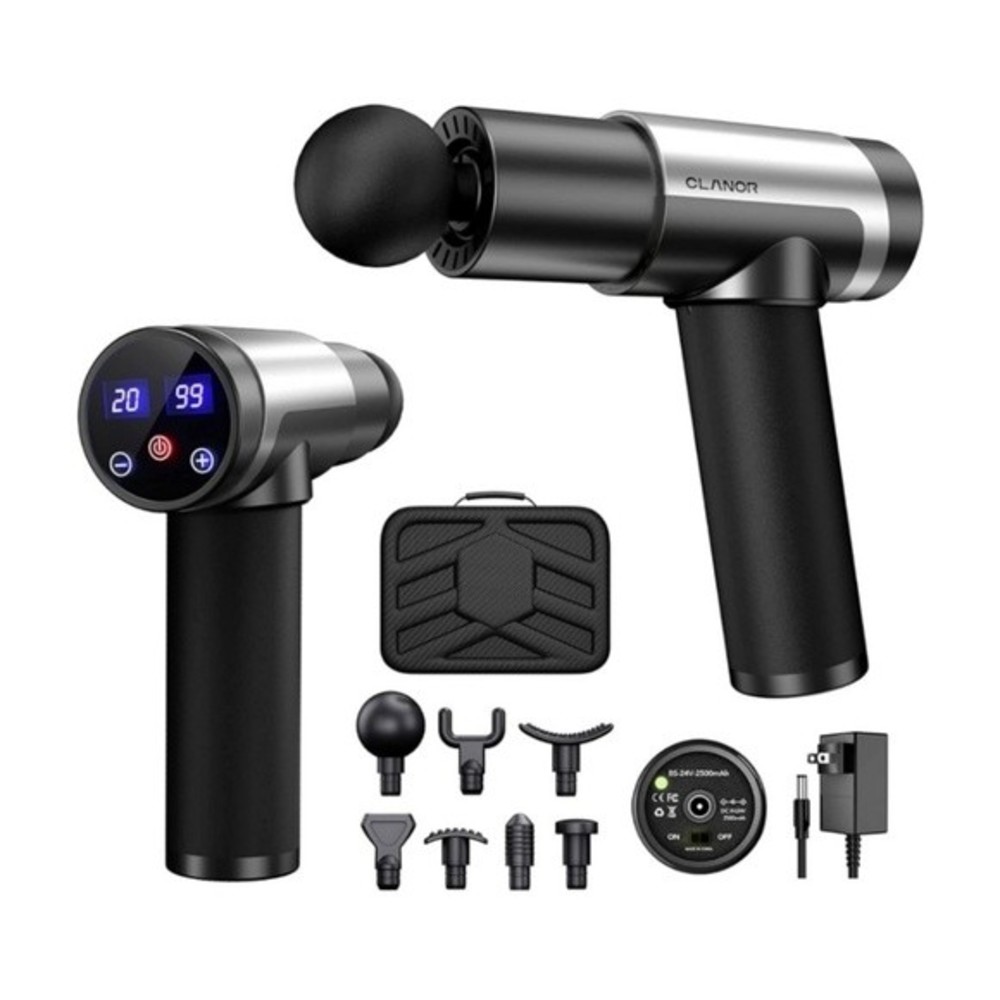 Clanor Massage Gun, Deep Tissue Muscle Massager for Pain Reliefs